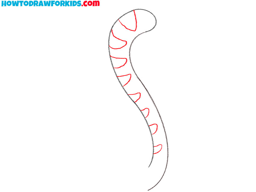 how to draw a cat tail for kindergarten