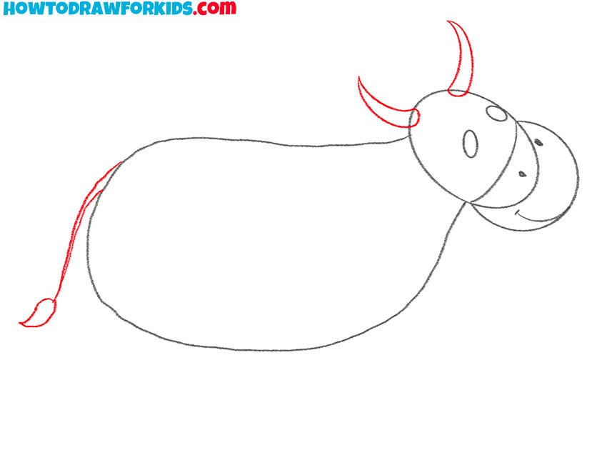 how to draw a cattle for kindergarten
