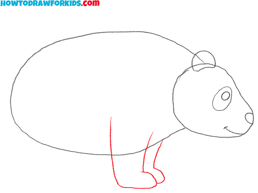 how to draw a panda realistic