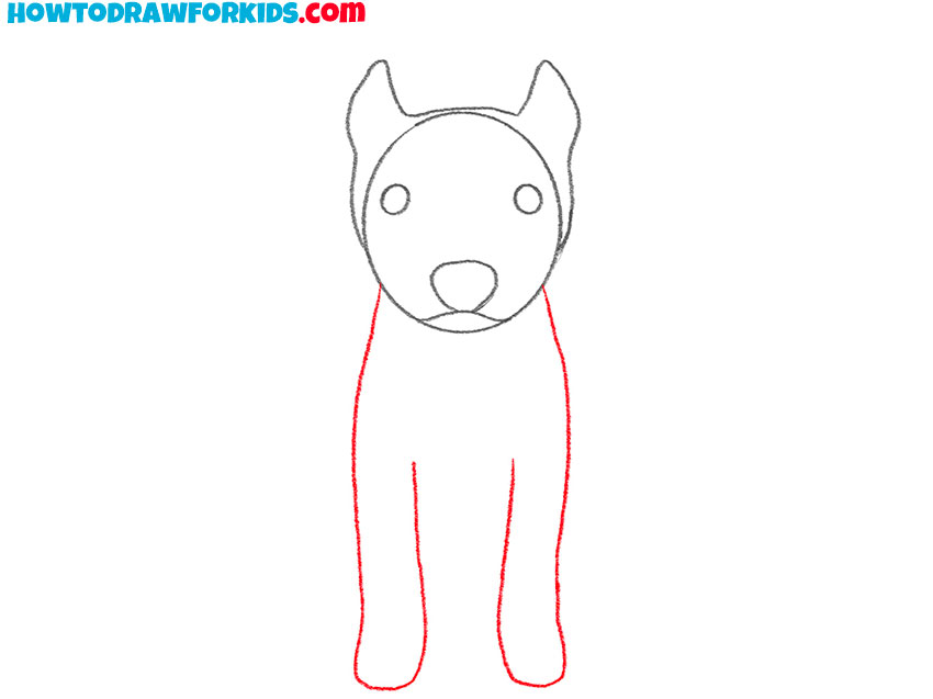 how to draw a pitbull cute
