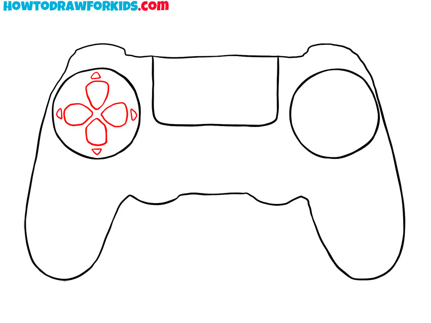 how to draw a realistic ps4 controller
