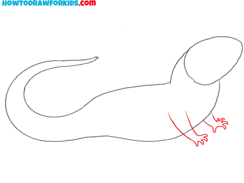 how to draw an iguana art