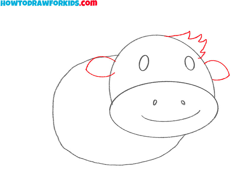 how to draw an ox and color