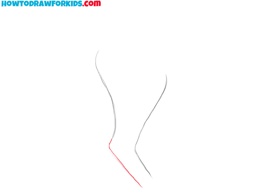 how to draw cat leg easy