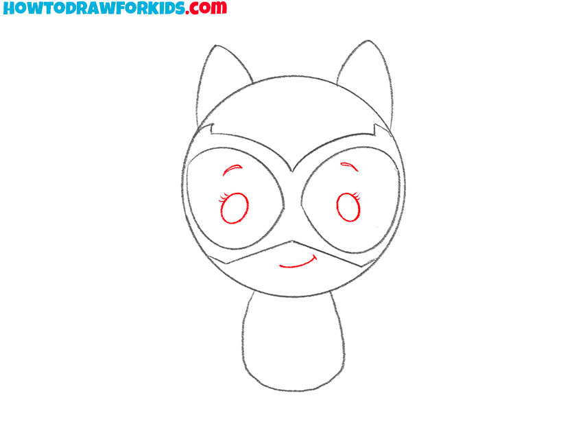 how to draw catwoman face