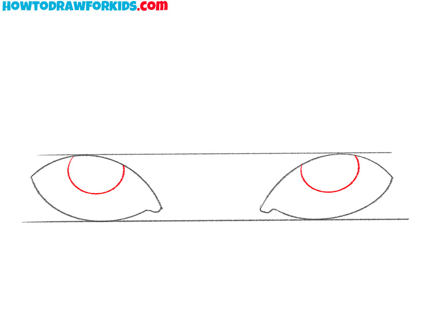 how to draw eyes looking up for kindergarten