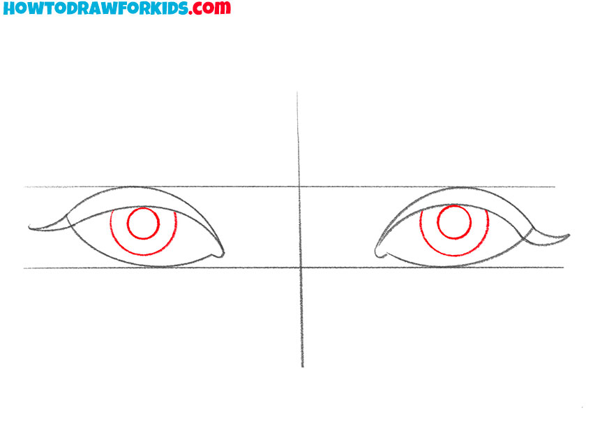 how to draw female eyes tutorial