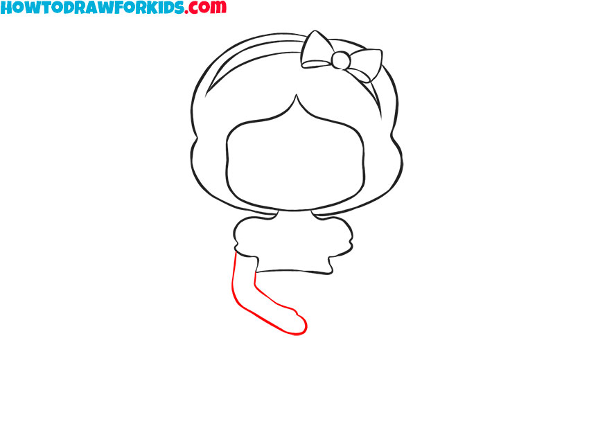 how to draw snow white easily