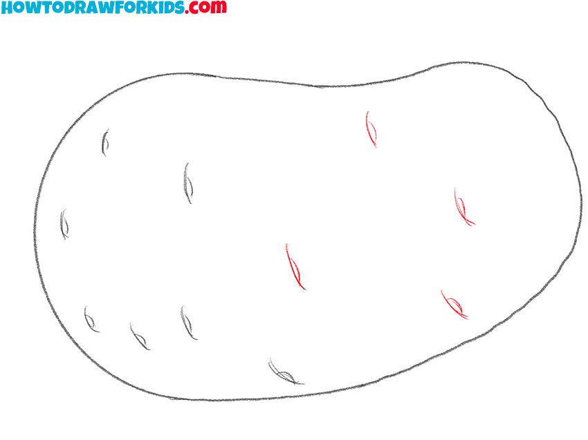 potato drawing cute