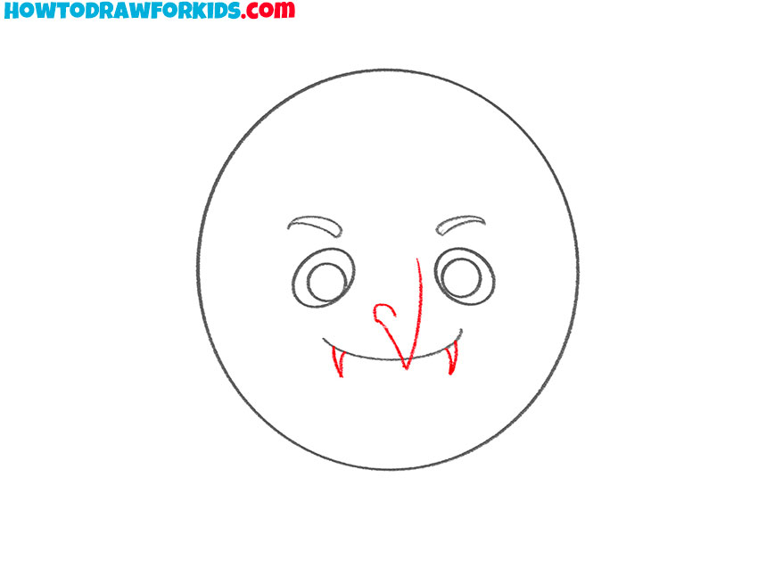 vampire face drawing tutorial