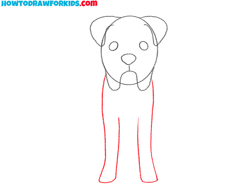 how to draw a boxer dog sitting