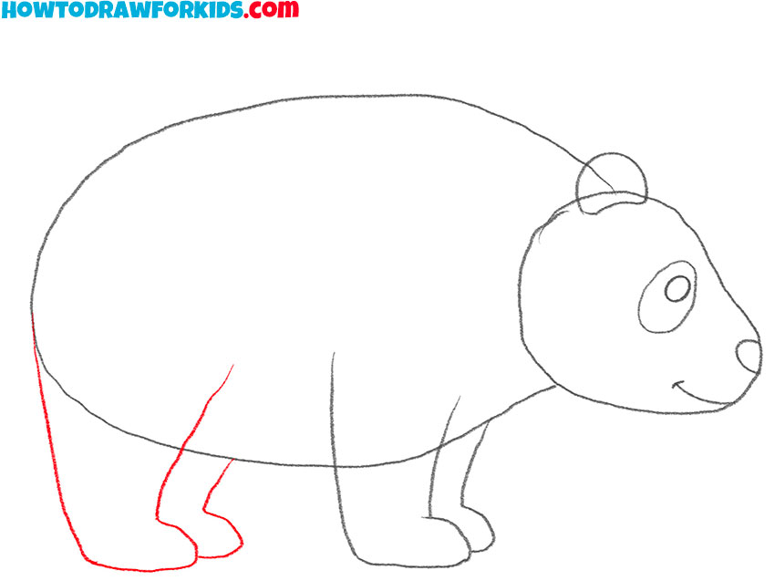 how to draw a panda realistic easy