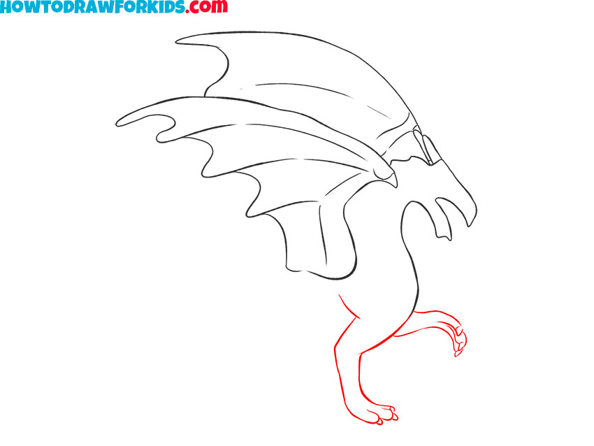 how to draw a realistic baby dragon