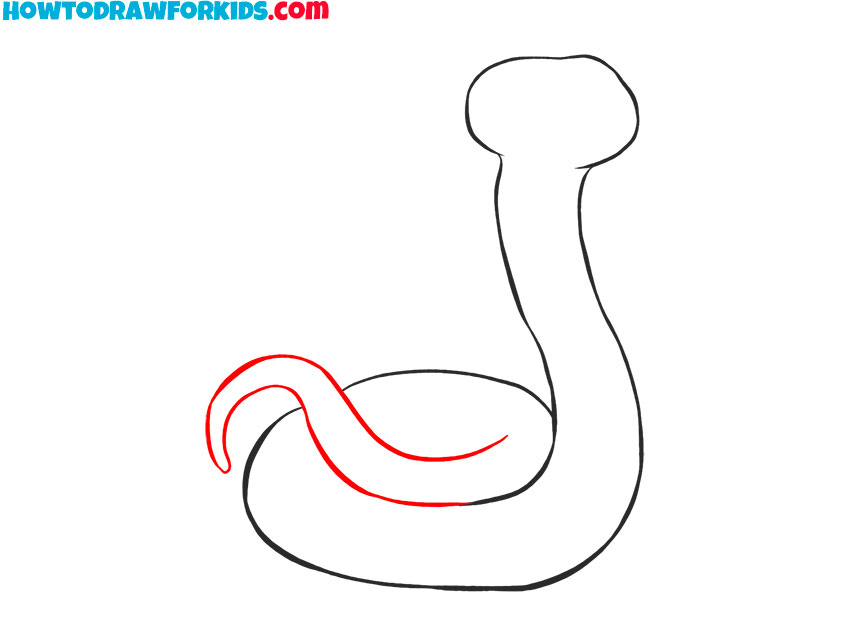 how to draw a super easy snake