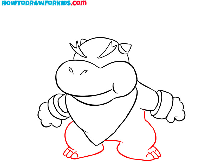 how to draw bowser junior for kindergarten