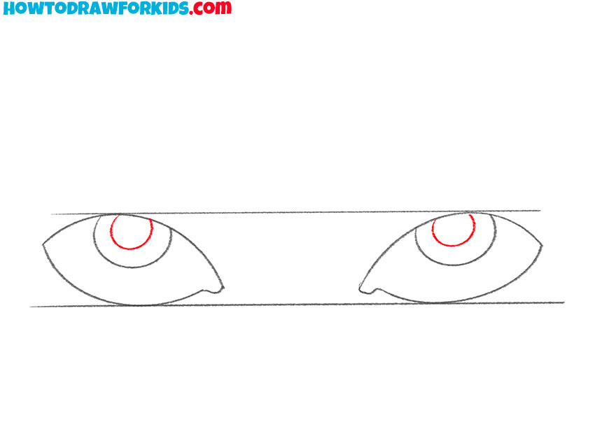how to draw eyes looking up for beginners