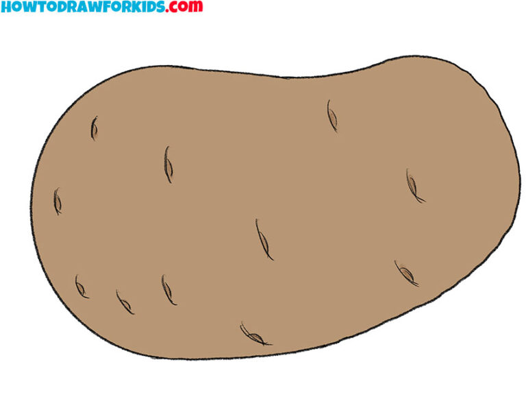 How to Draw a Potato Easy Drawing Tutorial For Kids