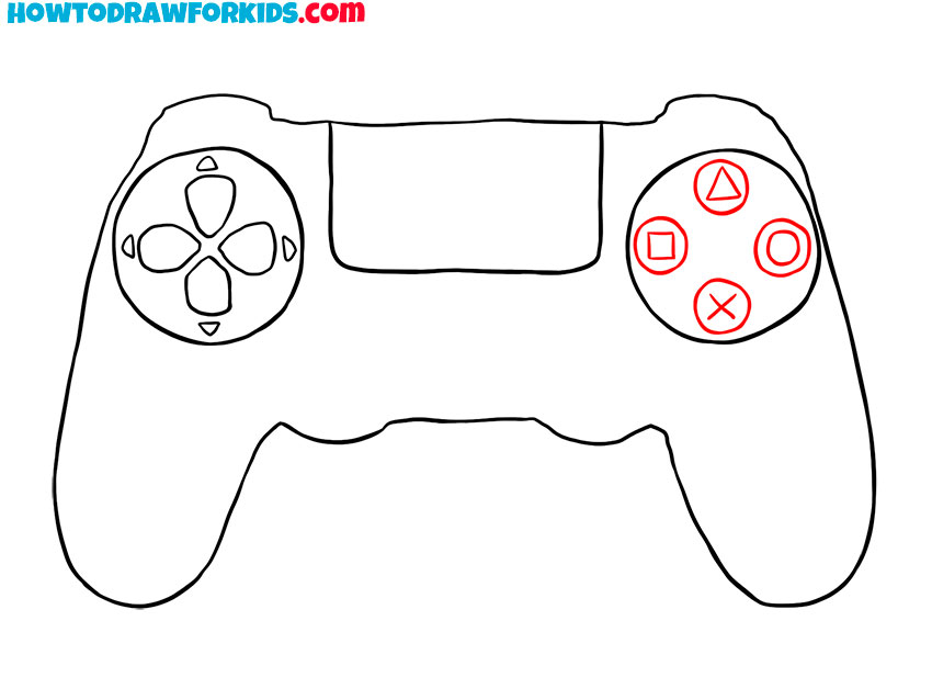 ps4 controller drawing easy