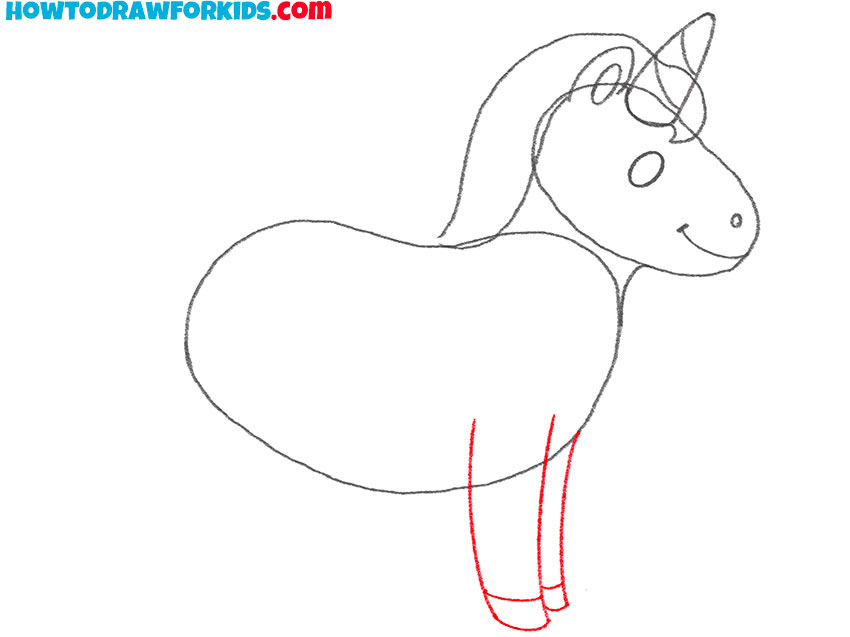 unicorn with wings drawing easy for kindergarten