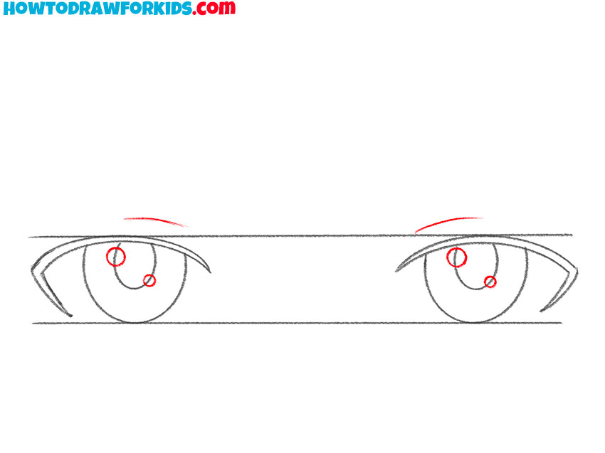 Tutorial of Drawing Human Eye. Eye in Anime Style. Female Eyelashes Stock  Illustration - Illustration of glamour, anime: 183786392