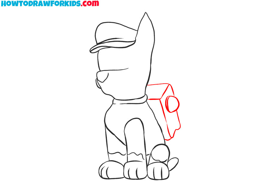 chase paw patrol simple drawing