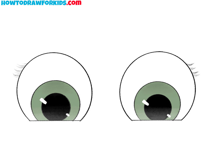 Eyes Looking Down Drawing