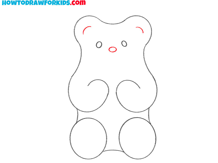 gummy bear drawing realistic
