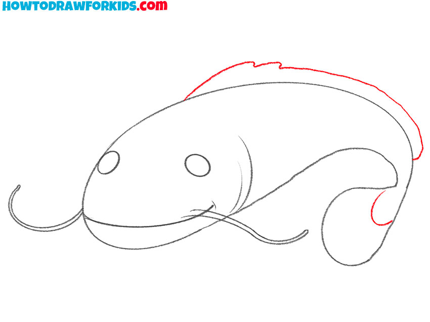 how to draw a catfish for beginners