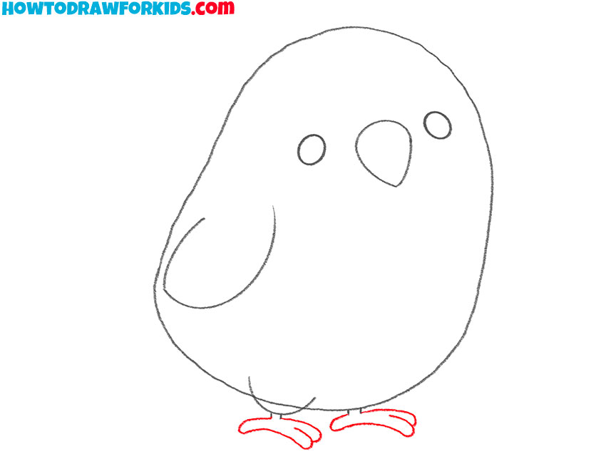 how to draw a simple cute bird