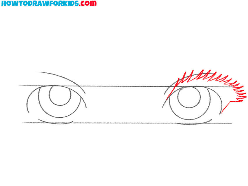 how to draw cute girl eyes step by step