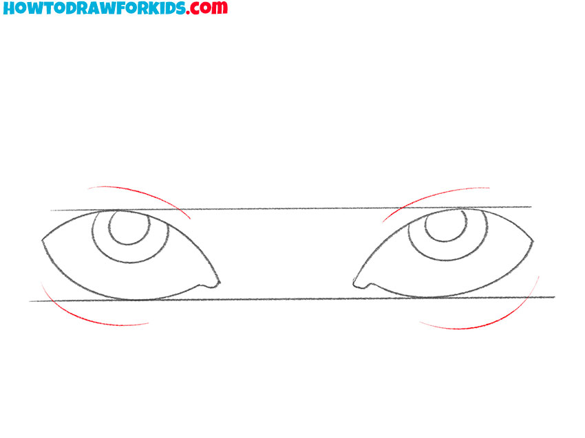 how to draw eyes looking up and color