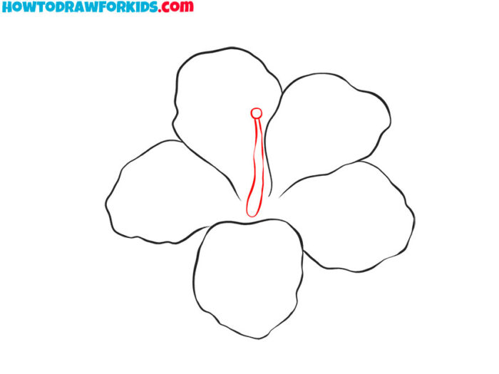 How to Draw a Hibiscus Flower - Easy Drawing Tutorial For Kids