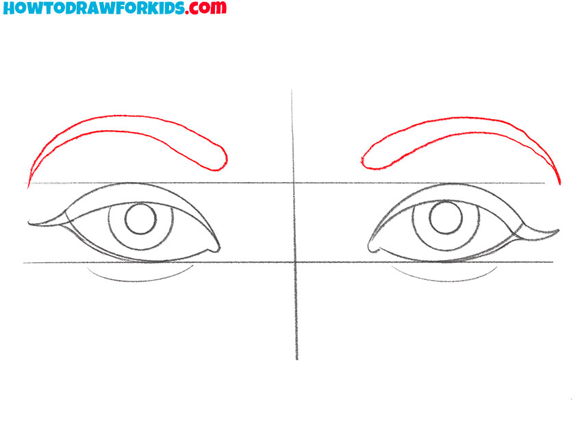 how to draw realistic female eyes for beginners