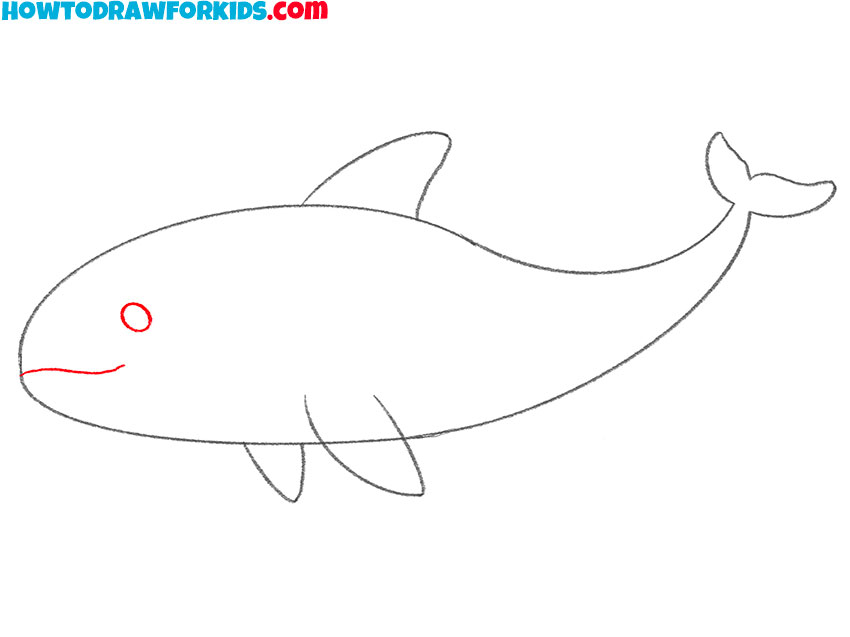iller whale drawing outline