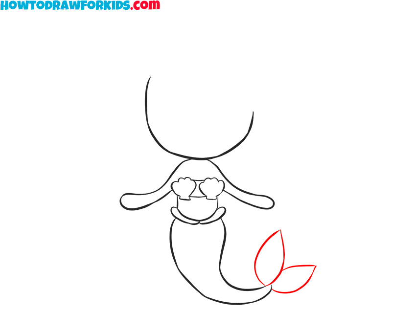 little mermaid drawing guide
