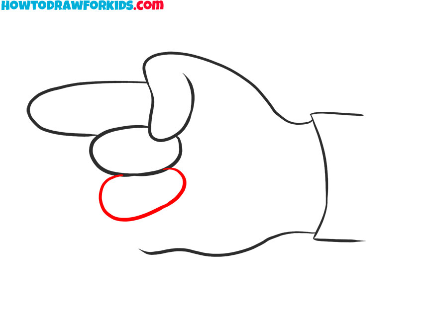 pointing finger drawing tutorial