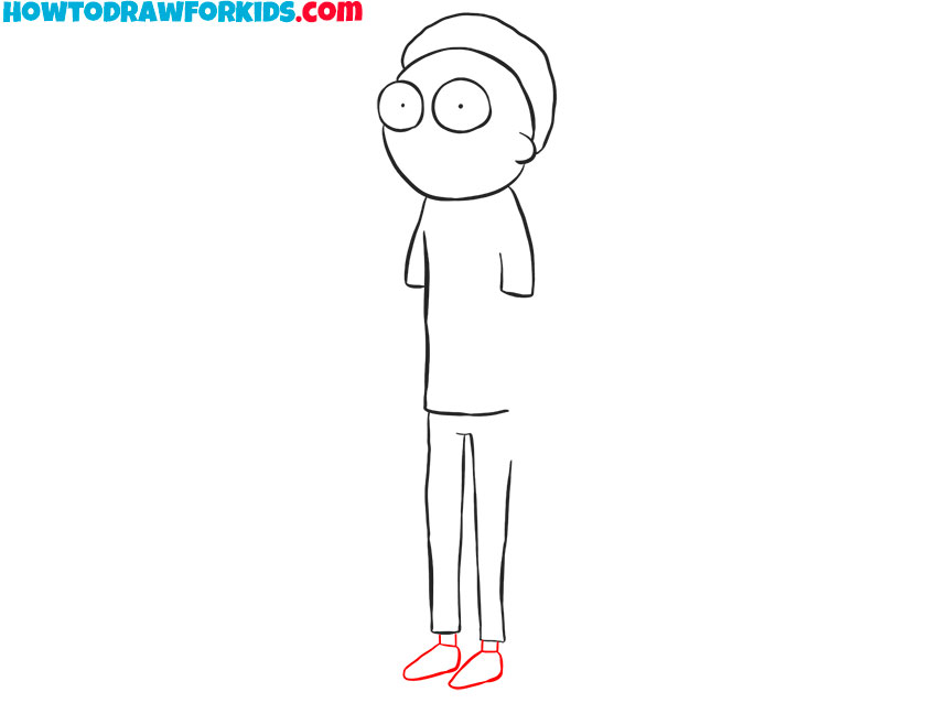 simple morty drawing
