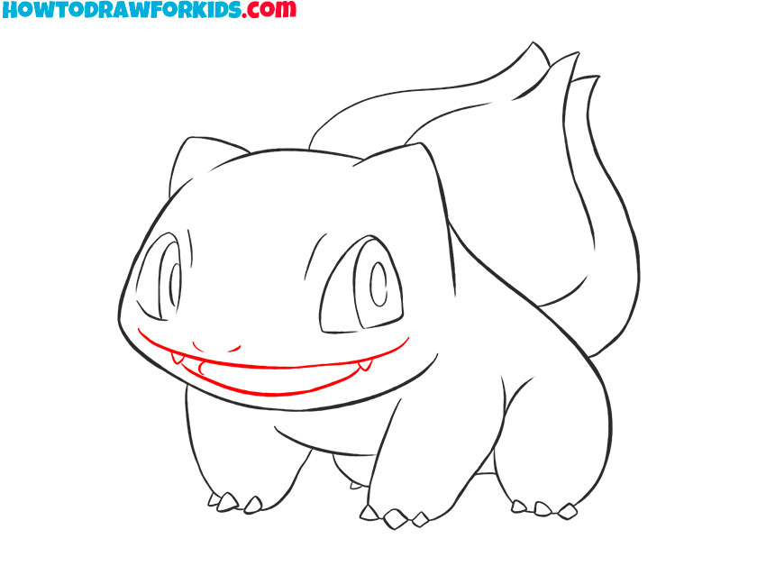 bulbasaur drawing tutorial
