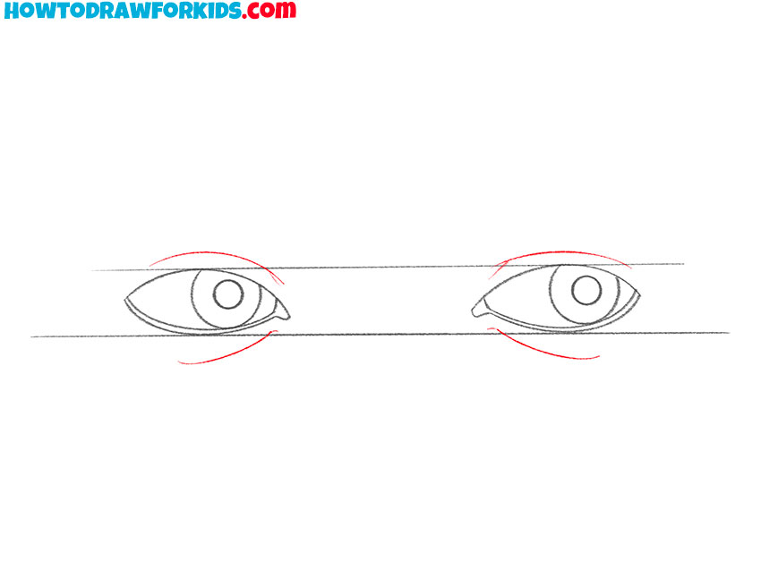 eyes looking to the side drawing lesson