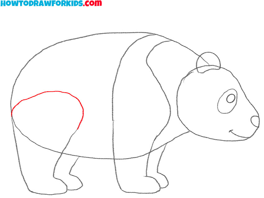 how to draw a panda head