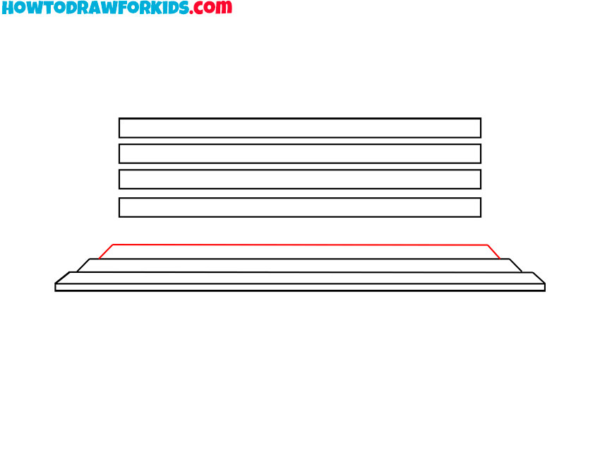 how to draw a realistic bench