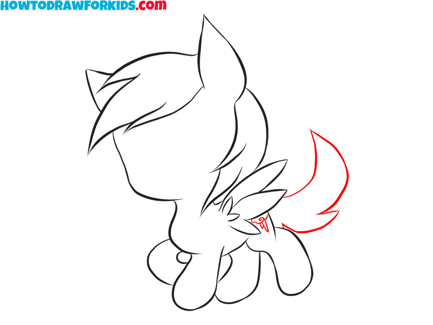 how to draw rainbow dash pony