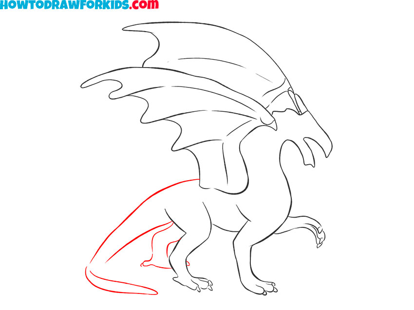 how to draw realistic dragon drawing