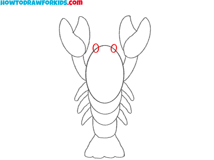 lobster drawing simple