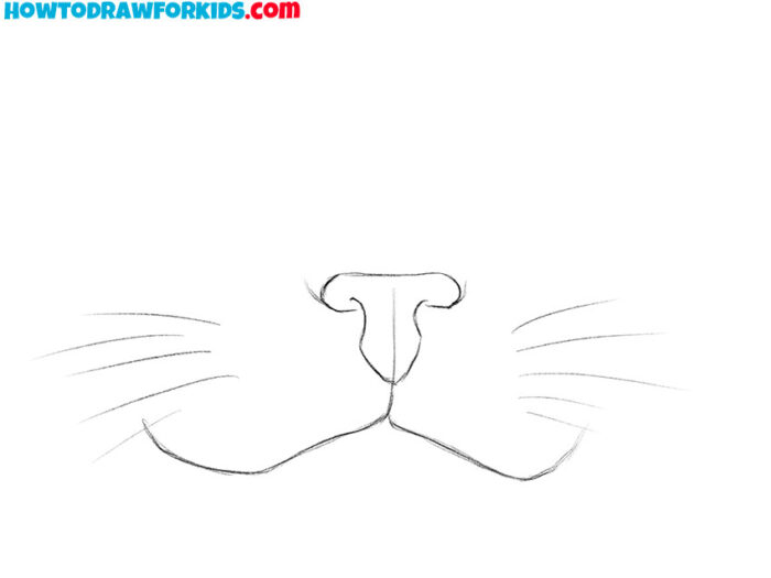 How to Draw a Cat Nose and Mouth - Easy Drawing Tutorial For Kids