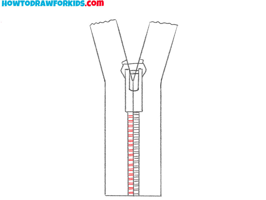 zipper drawing tutorial