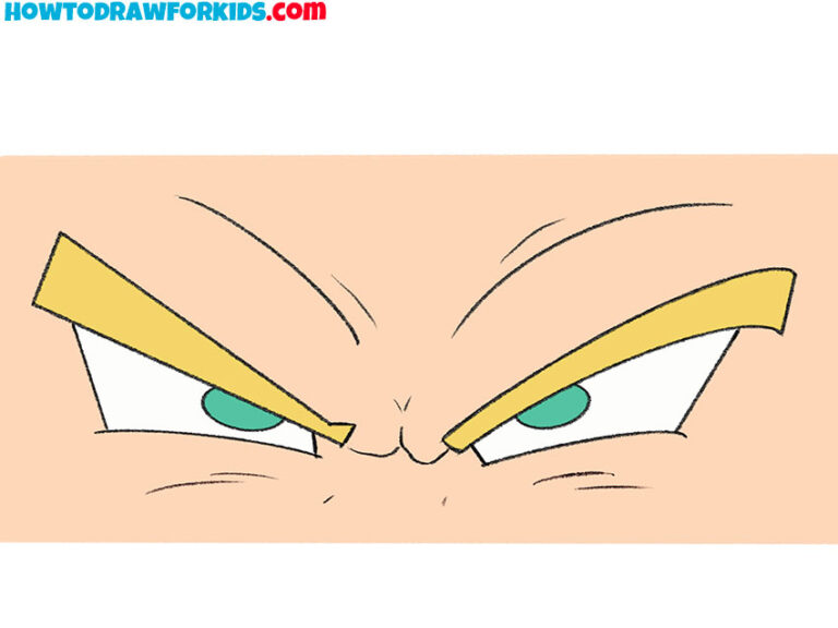 How to Draw Goku Eyes Easy Drawing Tutorial For Kids