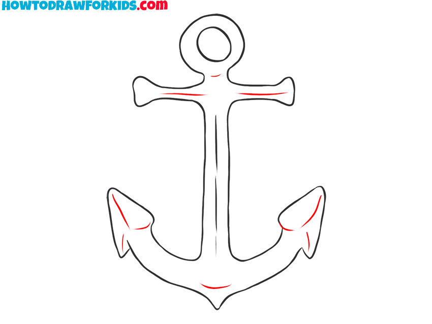anchor drawing outline