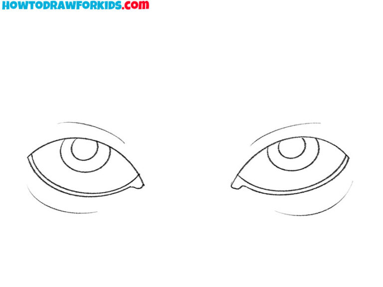 How to Draw Eyes Looking Up - Easy Drawing Tutorial For Kids