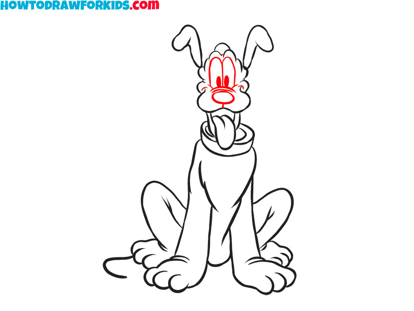 how to draw pluto from disney